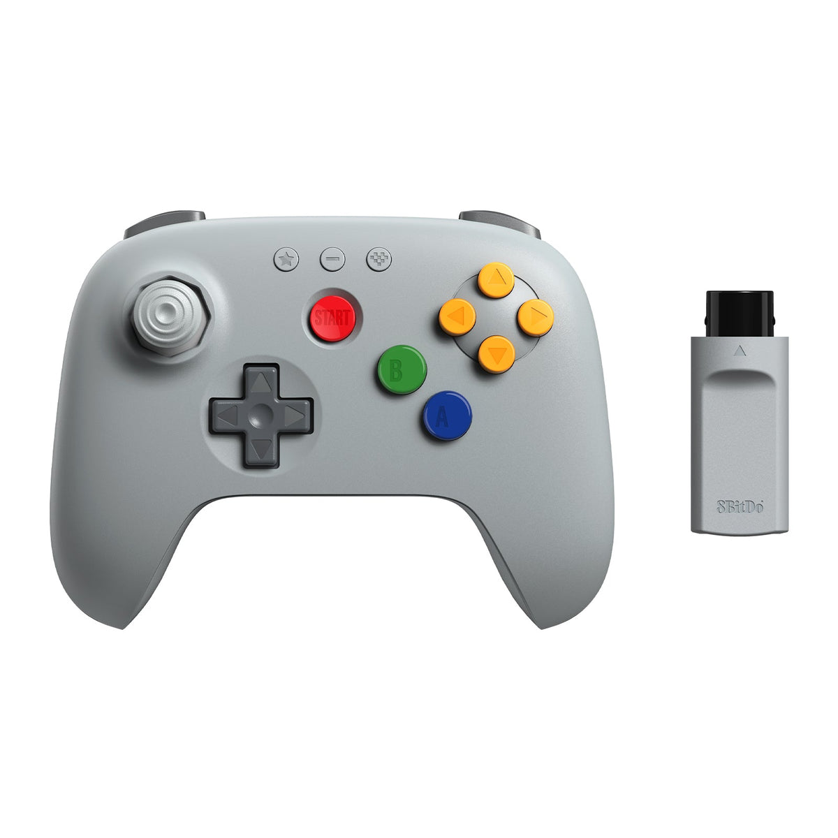 8BitDo 64 2.4G Wireless Controller - Classic Grey image 1
